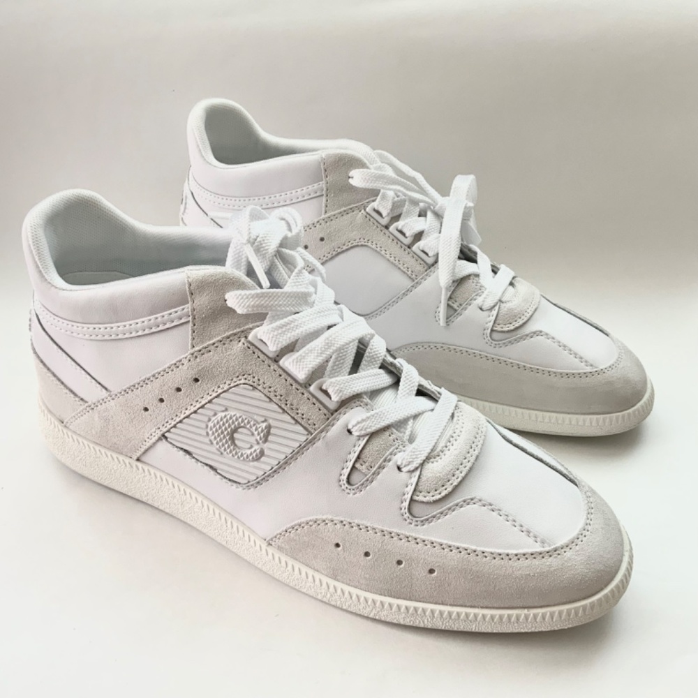 COACH Restored Citysole Mid Top White Leather Sneakers Trainers COMFORTABLE SHOE - Picture 6 of 16